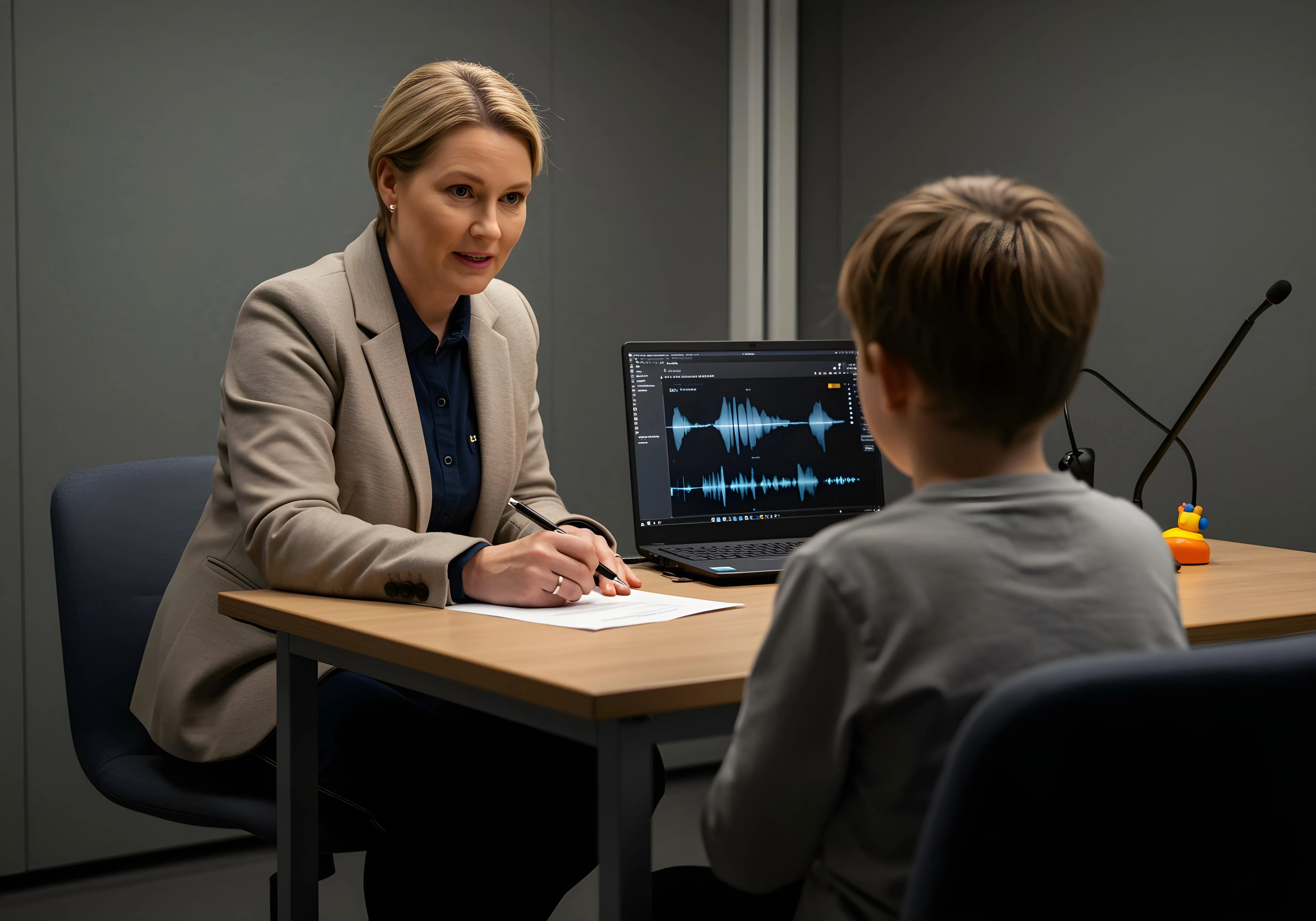 The AI4interviews transcription interface
