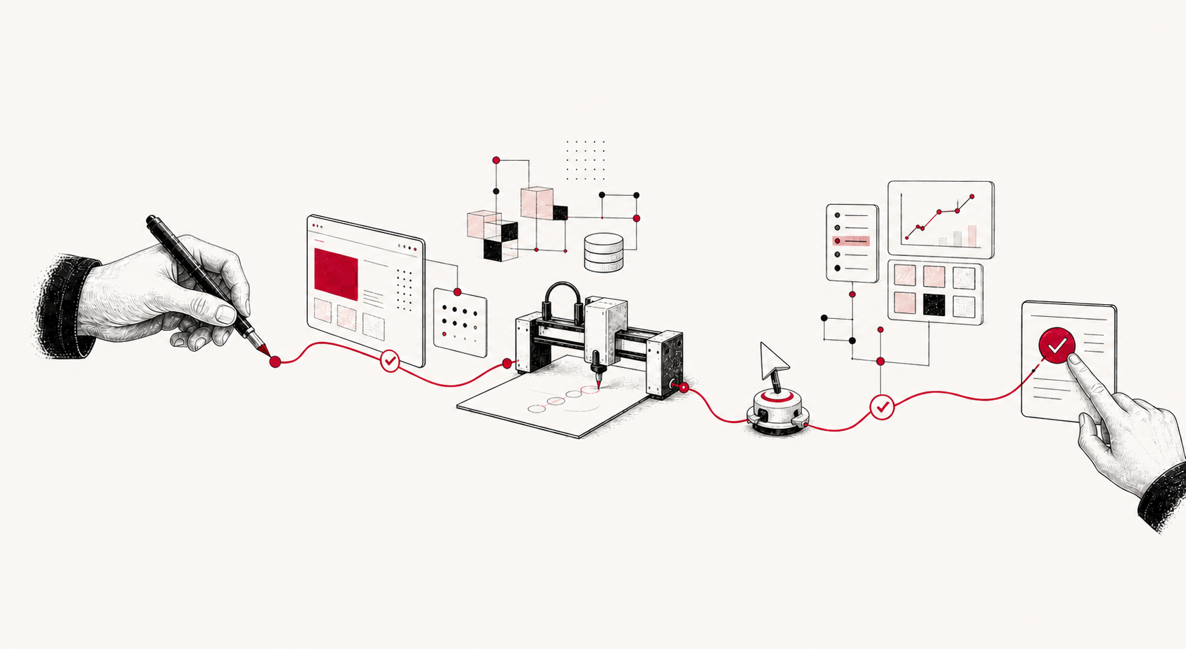 Hand-drawn illustration for AI agents and LLMs
